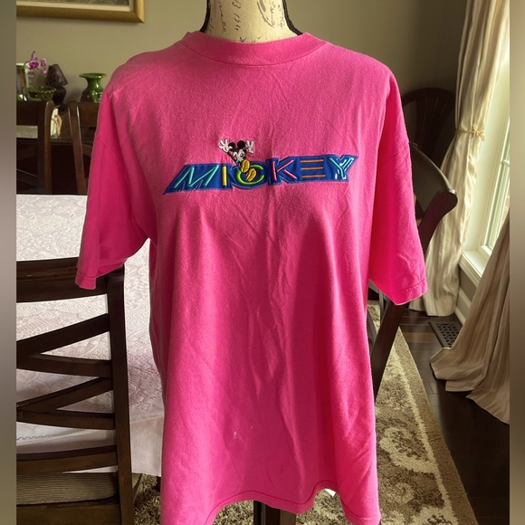 Mickey Unlimited Shirts Vintage 9s Embroidered Mickey Mouse Hot